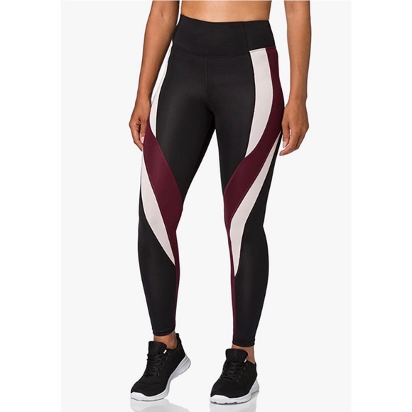 ❗️FINAL❗️ 🆕 AURIQUE Women's High Waisted Colour Block Sports Leggings - Picture 3 of 5
